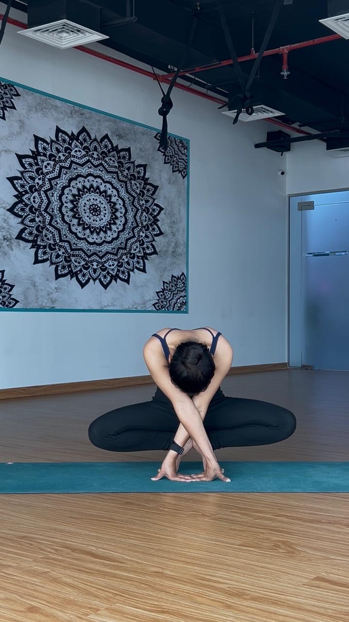 Corporate yoga and wellness class for stress relief and better posture in Dubai